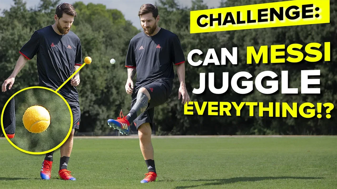 LIONEL MESSI JUGGLING CHALLENGE | testing Messi's skills