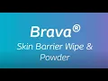 How to use Brava Skin Barrier Wipe Powder