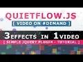 Bouncing Balls Effects using Quietflow js - Simple jQuery Plugin