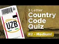 Country Code Quiz - Medium 3 Letter