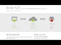 Google Chrome Error 521 Web server is down