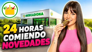 24 HORAS COMIENDO NOVEDADES DE MERCADONA AGOSTO😱🍫