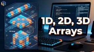 NumPy N-Dimensional Array Creation Create 1D 2D 3D Arrays Lec 40