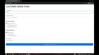 Python Ordering System