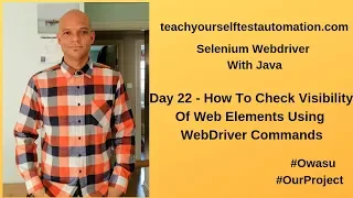 How To Check Visibility Of Web Elements Using WebDriver Commands