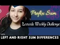 Leetcode 2574 Left and Right Sum Differences Leetcode Weekly Easy cpp