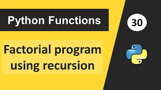 Recursion in Python Factorial Program Using Recursion