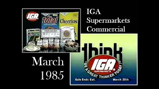 IGA Supermarkets Commercial March 1985