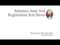 Selenium Registration Page Test Java Thrilochan Ramakrishna Celominds Solutions