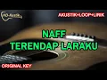 Download Lagu NAFF - TERENDAP LARAKU | KARAOKE AKUSTIK+LOOP+LIRIK | ORIGINAL KEY