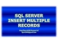 Insert multiple rows in SQL Server