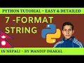 7 Python - String Format in Nepali