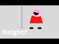 How tall is Peppa Pig in cm