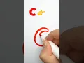 Letter C Drawing Trick Makes a Perfect Crab