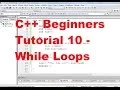 C Tutorial for Beginners 10 - While Loops