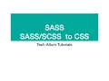 SASS Tutorial - CSS preprocessor SASS to CSS SCSS to CSS