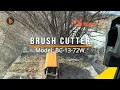 Wolverine Hydraulic Brush Cutter field demo skid steer attachment