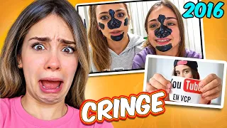 REACCIONÉ A MIS VIDEOS MAS OCULTOS (mi era youtuber 2016) JAJA