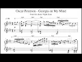 Oscar Peterson - Georgia On My Mind - Piano Transcription (Sheet Music in Description)