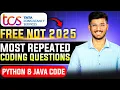 TCS NQT 2025 Coding PYQ Solution in Java Python TCS Free NQT 2025