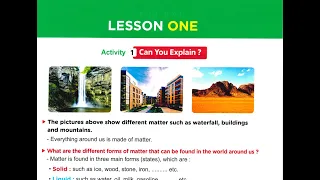 Grade 4 LESSON 1 Concept 1 3 Explanation Of The First Lesson The Third Concept Science Fourth 