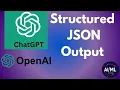 Create Structured JSON Responses with ChatGPT API Complete Tutorial for OpenAI