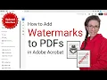 How to Add Watermarks to PDFs in Adobe Acrobat UPDATED Interface