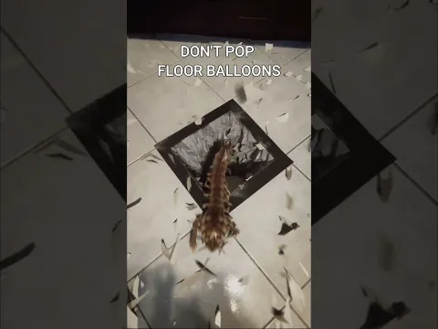DON'T POP FLOOR BALLOONS... #shorts #vfx