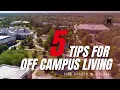 FIRE SAFETY IN A FLASH Top 5 Tips for Off-Campus Students