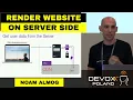 Moving from client side rendering to server side rendering - Noam Almog
