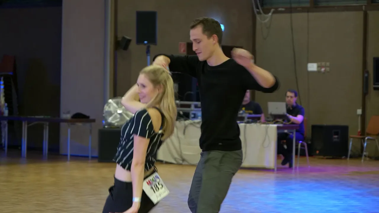 Joshua Schubert & Vanessa Slaski - 4th place Advanced Jack&Jill - wcs festival 2019