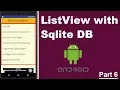 ListView with Sqlite Database in Android