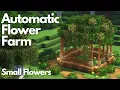 AUTOMATIC FLOWER FARM SMALL FLOWERS Minecraft Tutorial Java 26 2
