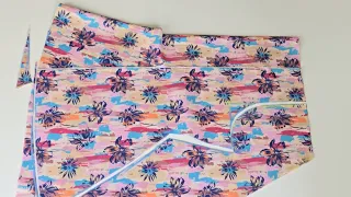 Short kurti Cutting and stitching  | flared 6 panel Kurti cutting and stitching