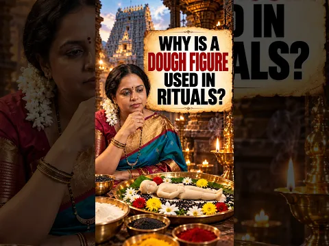 Why is a dough figure used in the rituals? #shorts #trimbakeshwar #ritual #narayanbali