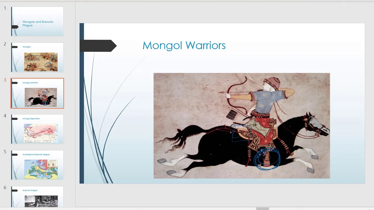 Hist 308 Mongols and Bubonic Plague