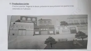 سنة رابعة فرنسية وضعية ادماجية مهمة Le Quartier وصف الحي 