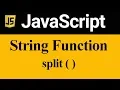 split Method in JavaScript Hindi