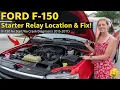 FORD F-150 Starter Relay Location Fix F-150 No Crank Diagnosis 2015-2017