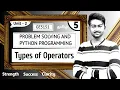 Types of Operators in Python in Tamil Problem Solving and Python Programming in Tamil Unit 2