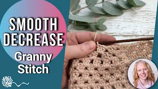 How to Decrease Granny Stitch tr2tog method