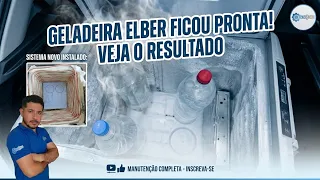 Resultado final teste de funcionamento da geladeira Elber #geladeira #elber #dicas #gelando