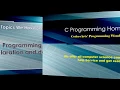 C Programming Homework Help C Programming Assignment Tutorial