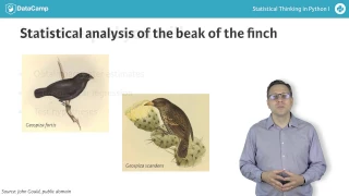Python tutorial Statistical Thinking in Python Part 1
