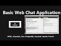 Basic Web Chat application using java javascript keycloak postgresql apache