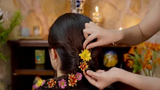 Relaxing Hair Treatment, Scalp Massage & Pampering with soft ASMR Whispering Sounds