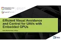 Efficient Visual Avoidance and Control for UAVs with Embedded GPUs