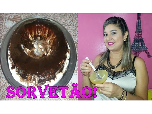 RECEITA DE SORVETÃO COM CALDA DE CHOCOLATE