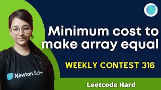 Minimum Cost to Make Array Equal Leetcode 2448 Leetcode Contest Hard Binary Search CPP