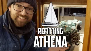 Sail Life – Diaphragm replacement 130S saildrive (D2-40) & engine back in it’s place